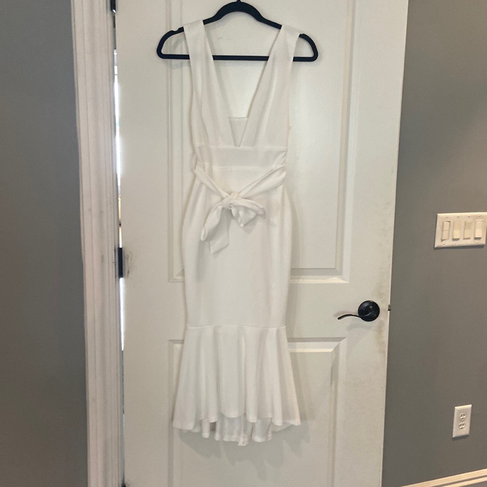 Selfie Leslie midi dress with fabric belt